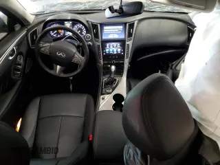 2017 Infiniti Q50 Premium with VIN JN1EV7AR3HM832971, listed as a Copart auction lot 52859155 with 160,070 mi miles and Salvage Title. Bid and sale history available at DreamBid. Image 8.