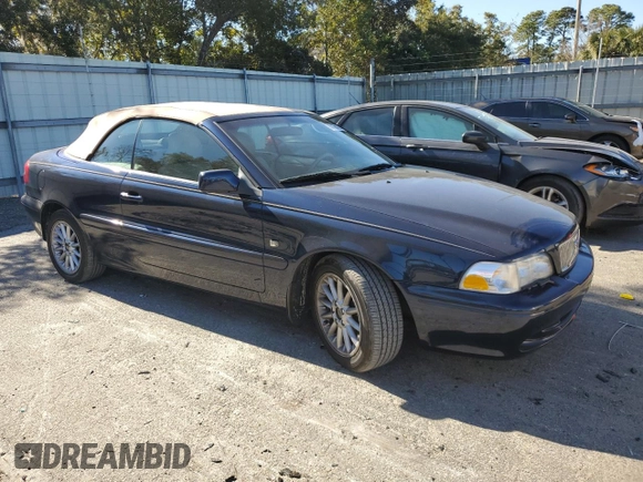 2000 Volvo C70 with VIN YV1NC56D1YJ010900, listed as a Copart auction lot 89138035 with 58,469 mi miles and Salvage Title. Bid and sale history available at carsss.com. Image 4.