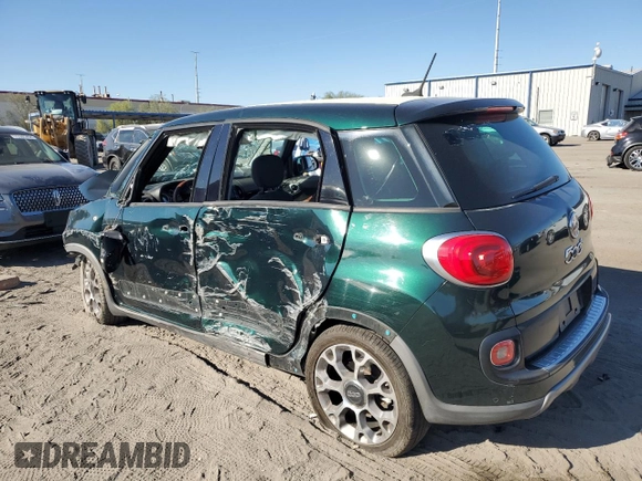 2014 FIAT 500L Trekking with VIN ZFBCFADH5EZ014449, listed as a Copart auction lot 73357544 with 69,471 mi miles and Salvage Title. Bid and sale history available at carsss.com. Image 2.