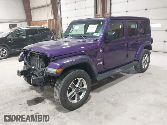 2023 Jeep Wrangler Sahara with VIN 1C4HJXEN9PW560958, listed as a IAAI auction lot 41980179 with 35,975 mi miles and . Bid and sale history available at DreamBid. Image 18.