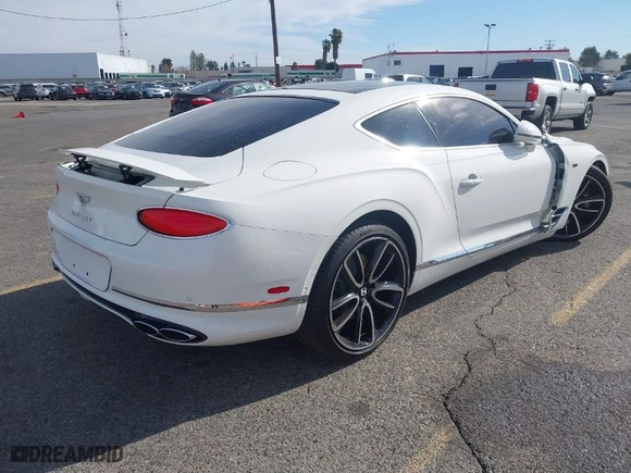 2024 Bentley Continental GT V8 with VIN SCBCG2ZG4RC017077, listed as a IAAI auction lot 41657938 with 1,536 mi miles. Bid and sale history available at carsss.com. Image 4.