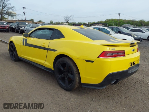 2014 Chevrolet Camaro LT with VIN 2G1FB1E35E9253494, listed as a IAAI auction lot 42102475 with 85,833 mi miles. Bid and sale history available at carsss.com. Image 3.