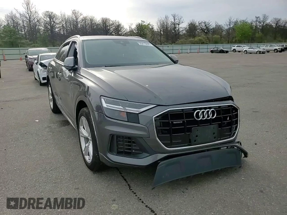2019 Audi Q8 Premium with VIN WA1AVAF19KD009877, listed as a Copart auction lot 56473205 with Not provided miles and Salvage title. Bid and sale history available at DreamBid. Image 15.