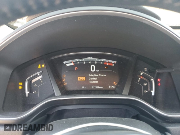 2018 Honda CR-V EX-L with VIN 7FARW1H81JE056901, listed as a Copart auction lot 50576385 with 17,431 mi miles and Salvage Title. Bid and sale history available at carsss.com. Image 9.