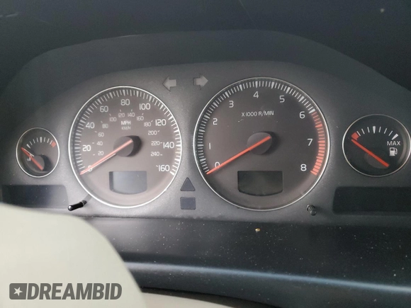 2005 Volvo S80 with VIN YV1TS592051407935, listed as a Copart auction lot 40319174 with 0 mi miles and Salvage Title. Bid and sale history available at carsss.com. Image 9.