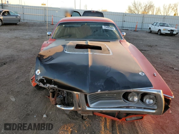 1972 Dodge Charger z VIN WH23G2G215452, wystawiony jako Copart lot #75480463 z przebiegiem 80 763 mil mil oraz Szkoda całkowita • Salvage title. Historia ofert i sprzedaży dostępna na DreamBid. Obrazek 5.