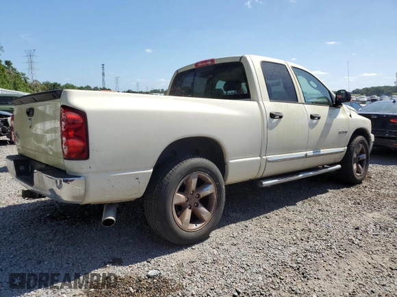 2008 Dodge Ram 1500 SLT with VIN 1D7HA18N98J209500, listed as a Copart auction lot 51699405 with 81,404 mi miles and Salvage Title. Bid and sale history available at carsss.com. Image 3.