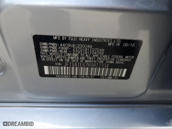 2017 Subaru WRX Premium with VIN JF1VA1E67H9812334, listed as a Copart auction lot 51488475 with 87,835 mi miles and Salvage Title. Bid and sale history available at carsss.com. Image 14.