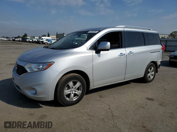 2017 Nissan Quest SV with VIN JN8AE2KP4H9167582, listed as a Copart auction lot 45763295 with 125,020 mi miles and Salvage Title. Bid and sale history available at carsss.com. Image 1.