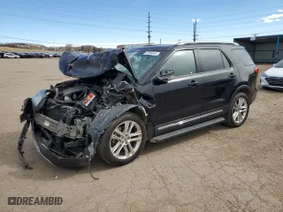 2017 Ford Explorer XLT with VIN 1FM5K8D88HGB31447, listed as a Copart auction lot 47995845 with 0 mi miles and Salvage Title. Bid and sale history available at carsss.com. Image 1.