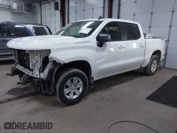 2023 Chevrolet Silverado 1500 LT with VIN 2GCUDDED8P1101634, listed as a IAAI auction lot 41745435 with 92,444 mi miles. Bid and sale history available at carsss.com. Image 2.