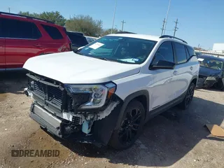 2022 GMC Terrain SLE with VIN 3GKALMEV2NL273267, listed as a IAAI auction lot 41713611 with 25,198 mi miles. Bid and sale history available at carsss.com. Image 2.