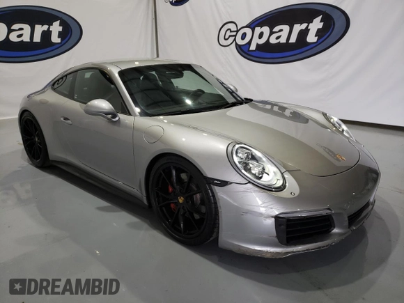 2017 Porsche 911 Carrera S with VIN WP0AB2A95HS124563, listed as a Copart auction lot 67958713 with 44,028 mi miles and . Bid and sale history available at DreamBid. Image 4.