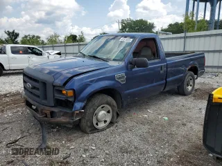 2008 Ford F-250 XL with VIN 1FTNF20588EE00477, listed as a Copart auction lot 61615835 with 351,235 mi miles and Salvage title. Bid and sale history available at DreamBid. Image 1.