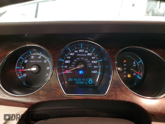 2012 Ford Taurus SEL with VIN 1FAHP2EW9CG110943, listed as a Copart auction lot 47832335 with 107,805 mi miles and Clean Title. Bid and sale history available at DreamBid. Image 9.
