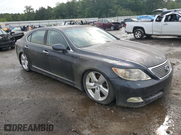 2007 Lexus LS 460 L with VIN JTHGL46F975015133, listed as a Copart auction lot 54196385 with 157,349 mi miles and Clean Title. Bid and sale history available at DreamBid. Image 4.