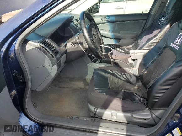 2005 Honda Accord EX with VIN 1HGCM56735A007014, listed as a Copart auction lot 54558455 with 237,511 mi miles and Salvage Title. Bid and sale history available at DreamBid. Image 7.