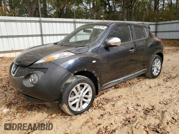 2011 Nissan Juke SV with VIN JN8AF5MR7BT004996, listed as a Copart auction lot 80262134 with 216,797 mi miles and Salvage Title. Bid and sale history available at carsss.com. Image 1.