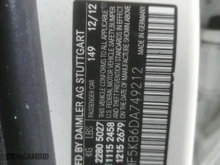 2013 Mercedes-Benz E-Class E 350 Luxury with VIN WDDHF5KB6DA749212, listed as a Copart auction lot 46128475 with 0 mi miles and Salvage Title. Bid and sale history available at carsss.com. Image 13.