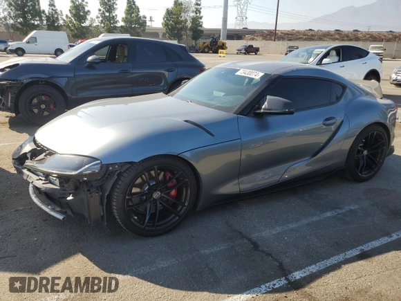 2021 Toyota GR Supra 3.0 with VIN WZ1DB0C04MW034647, listed as a Copart auction lot 73430074 with 68,910 mi miles and Salvage Title. Bid and sale history available at carsss.com. Image 1.