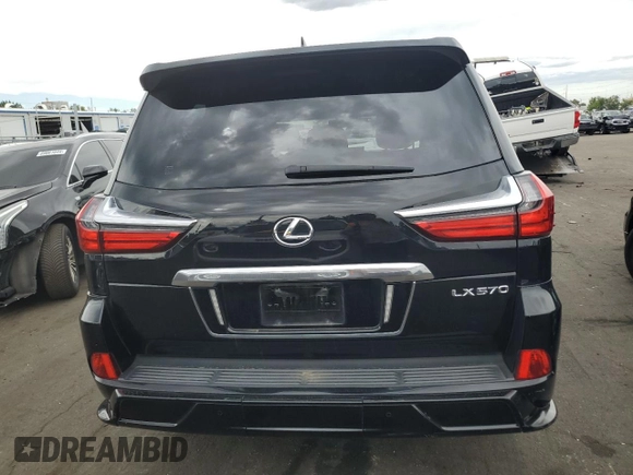 2020 Lexus LX 570 with VIN JTJDY7AX0L4315342, listed as a Copart auction lot 70881694 with 65,917 mi miles and Salvage title. Bid and sale history available at DreamBid. Image 6.