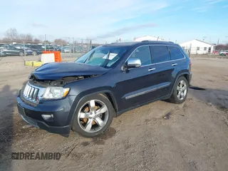 2013 Jeep Grand Cherokee Overland with VIN 1C4RJFCG7DC655471, listed as a IAAI auction lot 41241003 with 78,287 mi miles. Bid and sale history available at carsss.com. Image 2.