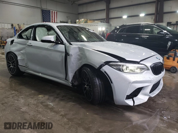 2020 BMW M2 Competition with VIN WBS2U7C02L7D74179, listed as a Copart auction lot 43246245 with 48,062 mi miles and Salvage Title. Bid and sale history available at carsss.com. Image 4.