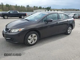 2014 Honda Civic LX z VIN 2HGFB2F52EH538786, wystawiony jako Copart lot #55850605 z przebiegiem 119 916 mil mil oraz Szkoda całkowita • Salvage title. Historia ofert i sprzedaży dostępna na DreamBid. Obrazek 1.