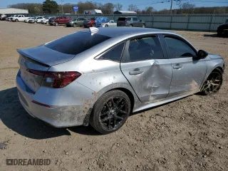2025 Honda Civic Sedan Sport with VIN 2HGFE2F58SH535233, listed as a Copart auction lot 49340035 with 13,102 mi miles and Salvage Title. Bid and sale history available at carsss.com. Image 3.