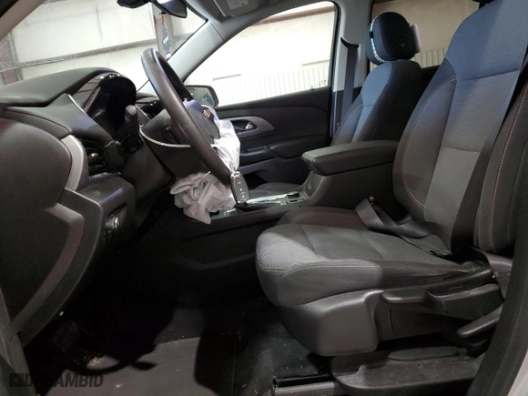 2021 Chevrolet Traverse LS with VIN 1GNERFKWXMJ263118, listed as a Copart auction lot 49945675 with 55,716 mi miles and Salvage Title. Bid and sale history available at carsss.com. Image 7.