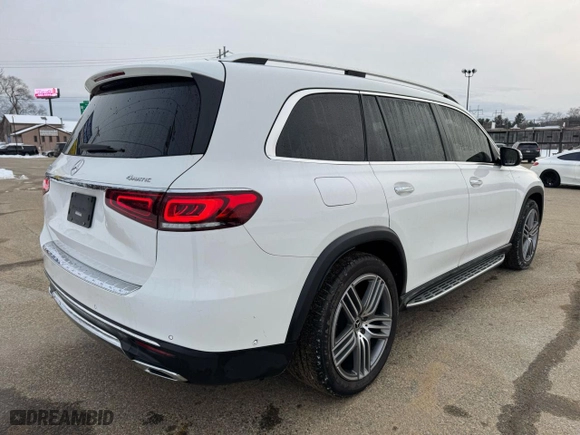 2022 Mercedes-Benz GLS with VIN 4JGFF5KE4NA674308, listed as a Copart auction lot 45237825 with 161,479 mi miles and Clean Title. Bid and sale history available at carsss.com. Image 4.