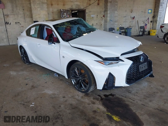 2022 Lexus IS 350 F Sport with VIN JTHGZ1E29N5026030, listed as a IAAI auction lot 41810924 with 27,844 mi miles and . Bid and sale history available at DreamBid. Image 1.