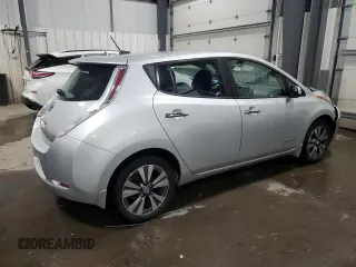 2017 Nissan LEAF S with VIN 1N4BZ0CP2HC306012, listed as a Copart auction lot 86767614 with 42,666 mi miles and Salvage Title. Bid and sale history available at carsss.com. Image 3.