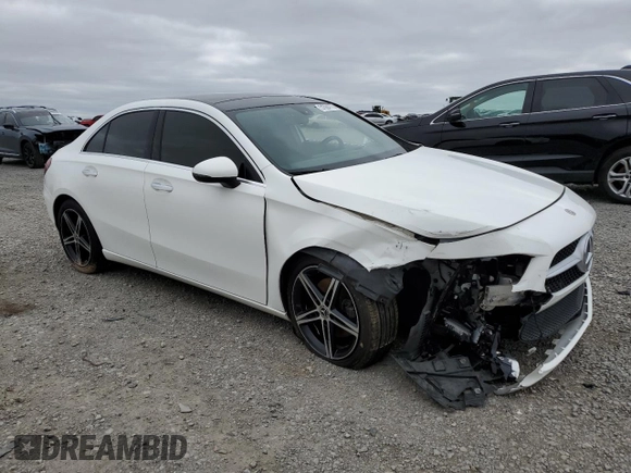2021 Mercedes-Benz A 220 with VIN W1K3G4FB5MJ285356, listed as a Copart auction lot 51084775 with 64,777 mi miles and Salvage title. Bid and sale history available at DreamBid. Image 4.