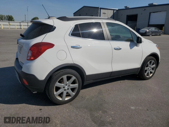 2016 Buick Encore Leather with VIN KL4CJGSB1GB714553, listed as a Copart auction lot 51039915 with 97,858 mi miles and Salvage Title. Bid and sale history available at carsss.com. Image 3.