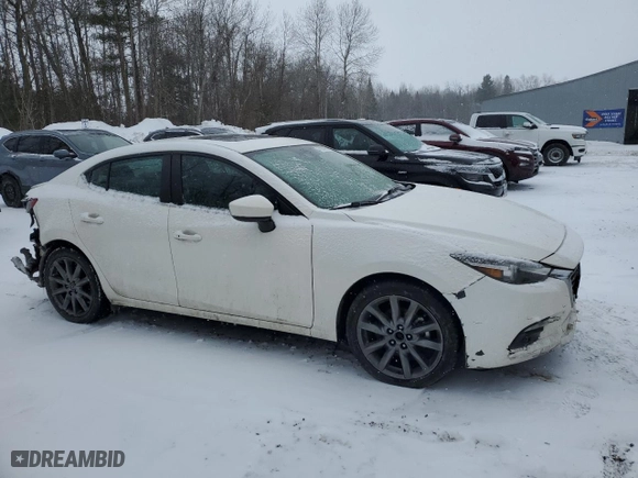 2018 Mazda Mazda3 4-Door Grand Touring with VIN 3MZBN1W31JM257598, listed as a Copart auction lot 47024215 with 0 mi miles and Salvage Title. Bid and sale history available at carsss.com. Image 4.