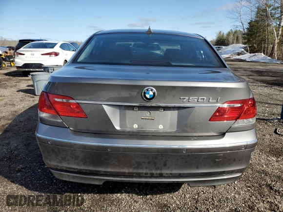 2008 BMW 7 Series 750Li с VIN WBAHN83568DT84734, выставлен на аукционе Copart как лот 51535865 с пробегом Не указан миль и Списание • Salvage title. История ставок и продаж доступна на DreamBid. Изображение 6.