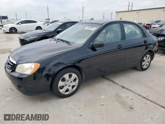 2006 Kia Spectra EX z VIN KNAFE121665281639, wystawiony jako Copart lot #54583825 z przebiegiem 121 167 mil mil oraz Szkoda całkowita • Salvage title. Historia ofert i sprzedaży dostępna na DreamBid. Obrazek 1.