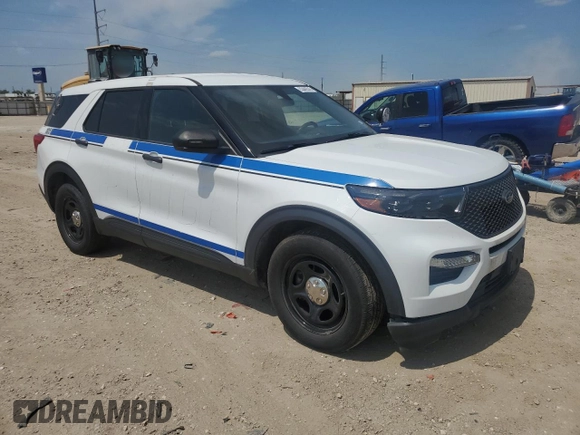 2021 Ford Police Interceptor Utility z VIN 1FM5K8AW8MNA12077, wystawiony jako Copart lot #53442315 z przebiegiem 89 128 mil mil oraz Szkoda całkowita • Salvage title. Historia ofert i sprzedaży dostępna na DreamBid. Obrazek 4.