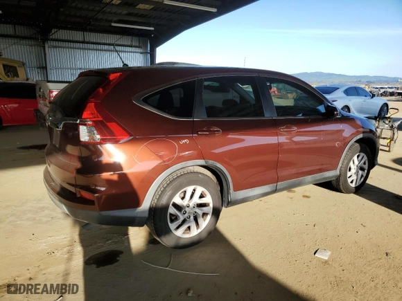 2015 Honda CR-V EX with VIN 2HKRM3H50FH503701, listed as a Copart auction lot 48528795 with 180,530 mi miles and Salvage Title. Bid and sale history available at carsss.com. Image 3.
