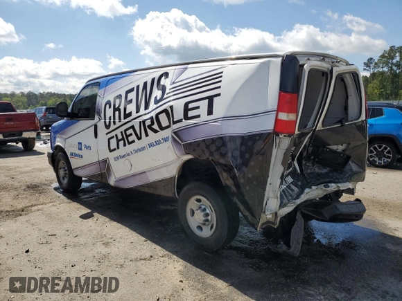 2017 Chevrolet Express Cargo with VIN 1GCWGAFF9H1352846, listed as a Copart auction lot 51229595 with 293,721 mi miles and Salvage Title. Bid and sale history available at DreamBid. Image 2.