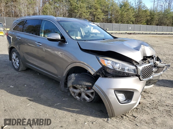 2018 Kia Sorento SX Limited z VIN 5XYPKDA57JG377866, wystawiony jako Copart lot #84375944 z przebiegiem Nie podano mil oraz Szkoda całkowita • Salvage title. Historia ofert i sprzedaży dostępna na DreamBid. Obrazek 4.
