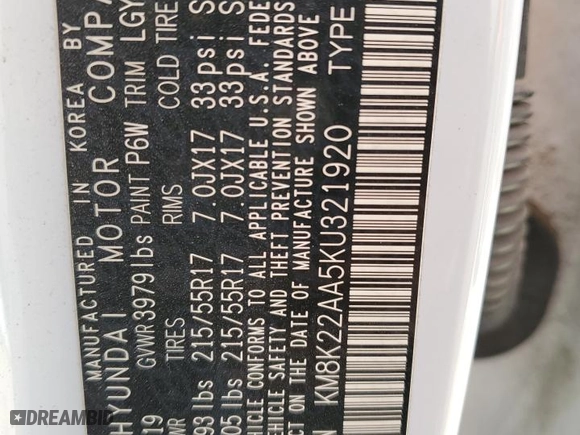 2019 Hyundai Kona SEL with VIN KM8K22AA5KU321920, listed as a Copart auction lot 49297225 with 58,263 mi miles and Salvage Title. Bid and sale history available at carsss.com. Image 12.