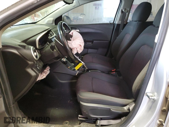 2017 Chevrolet Sonic LT with VIN 1G1JD6SB3H4117336, listed as a Copart auction lot 86800864 with 43,508 mi miles and Salvage Title. Bid and sale history available at carsss.com. Image 7.