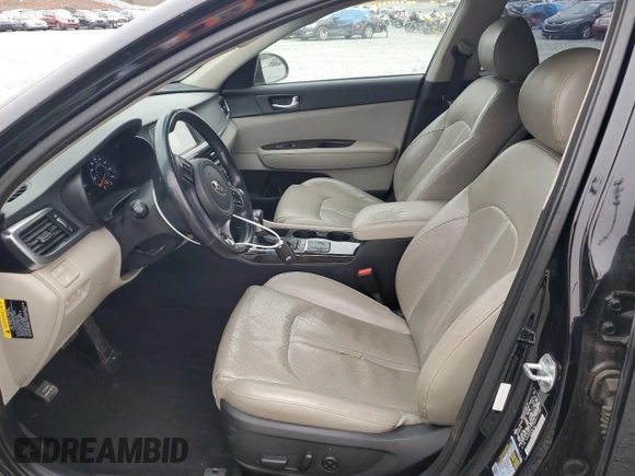 2016 Kia Optima EX with VIN 5XXGU4L37GG011764, listed as a Copart auction lot 88228825 with 106,400 mi miles and Salvage Title. Bid and sale history available at carsss.com. Image 7.