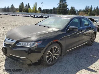 2016 Acura TLX V6 Tech with VIN 19UUB2F57GA004076, listed as a Copart auction lot 53543055 with 35,328 mi miles and Salvage Title. Bid and sale history available at carsss.com. Image 1.