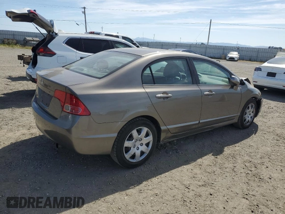 2008 Honda Civic LX with VIN 2HGFA16518H318976, listed as a Copart auction lot 55897095 with 183,864 mi miles and Salvage Title. Bid and sale history available at DreamBid. Image 3.