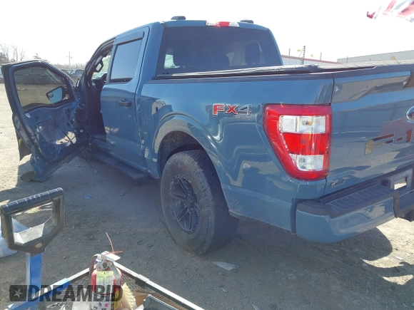 2023 Ford F-150 XL with VIN 1FTEW1EP7PKE67107, listed as a IAAI auction lot 41748925 with 43,567 mi miles. Bid and sale history available at carsss.com. Image 3.