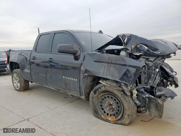 2018 Chevrolet Silverado 1500 Custom with VIN 1GCRCPEC4JZ356345, listed as a Copart auction lot 46610385 with 126,607 mi miles and Salvage Title. Bid and sale history available at carsss.com. Image 4.
