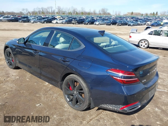 2023 Genesis G70 3.3T with VIN KMTG54TE7PU124124, listed as a IAAI auction lot 41755337 with 15,120 mi miles and . Bid and sale history available at DreamBid. Image 3.